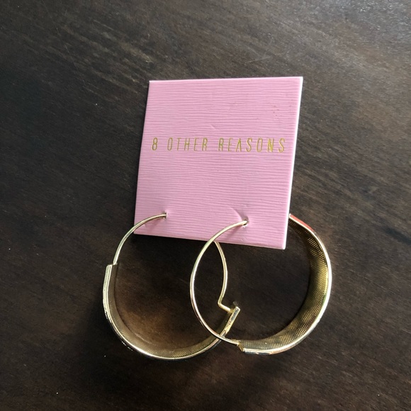 8 Other Reasons GG Gold Hoop Earrings - Picture 2 of 4
